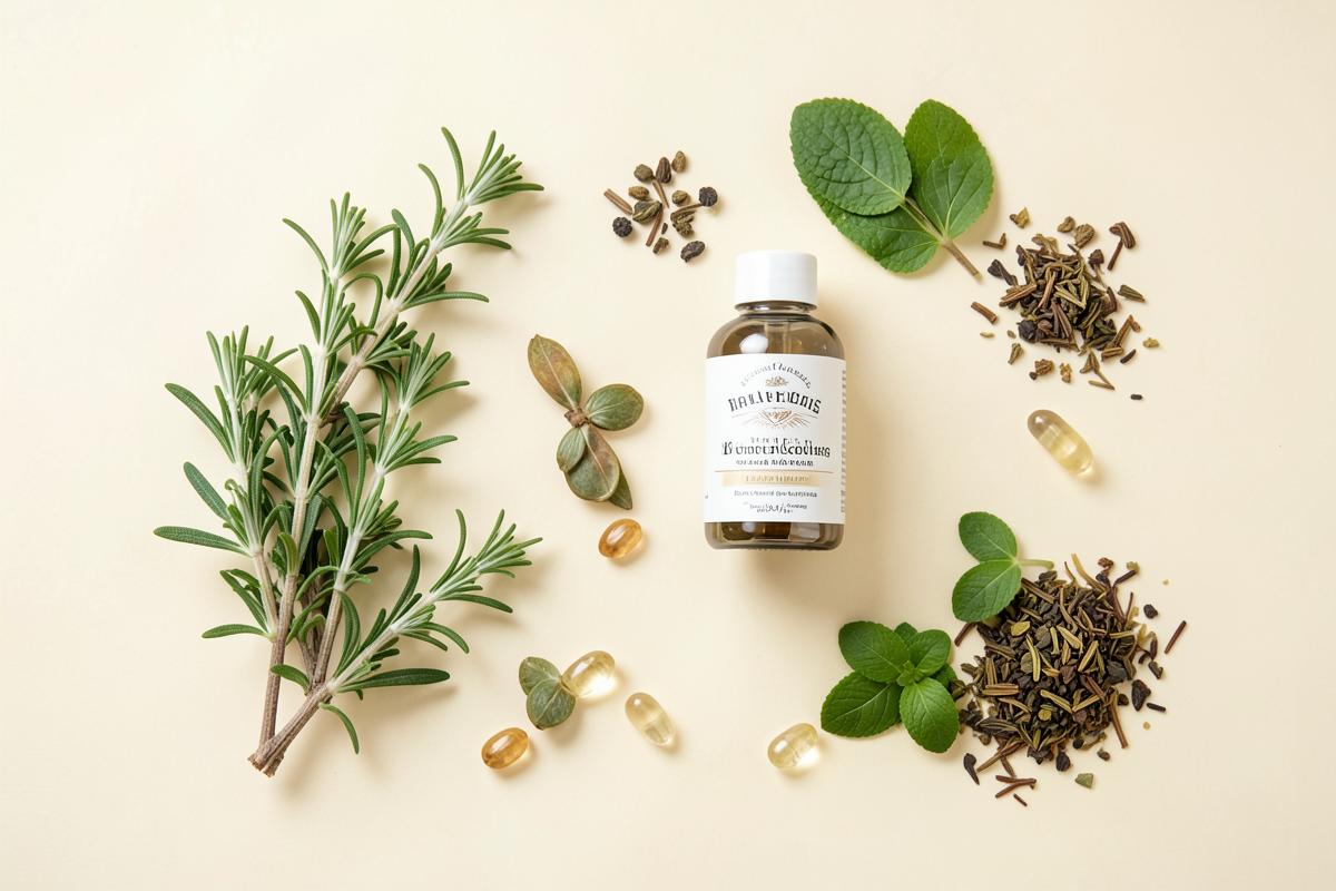 Thyme, origanum and other herbal extracts used in the Vitality Plus Ultra formula